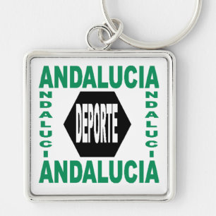 Porte-clés carré Premium ANDALUCIA DEPORTE Key Ring