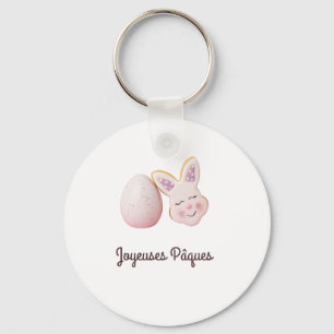 PORTE CLES JOYEUSE PAQUES KEY RING