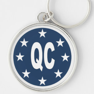 Porte-clés rond Premium DESIGN QUEBEC Key Ring