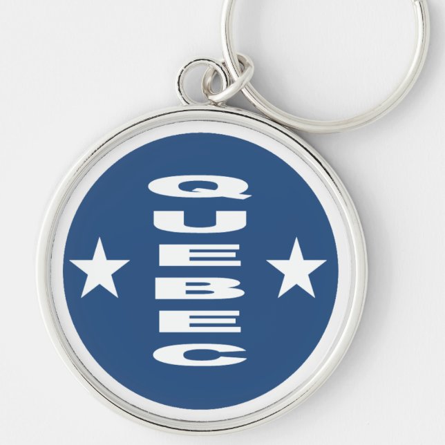 Porte-clés rond Premium  QUEBEC  Key Ring (Front)