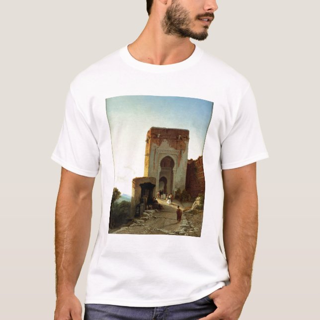 Porte de Justice, Alhambra, Granada (oil on canvas T-Shirt (Front)