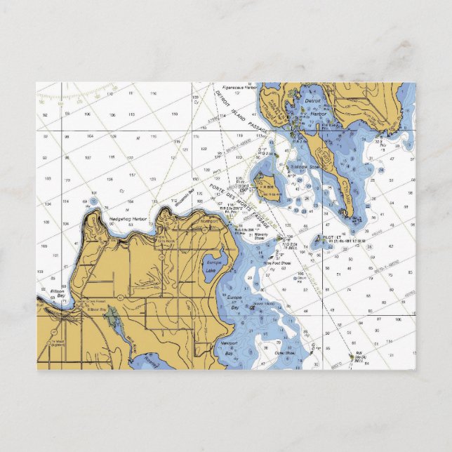 Porte Des Morts, WI Deaths Door, Nautical Postcard (Front)