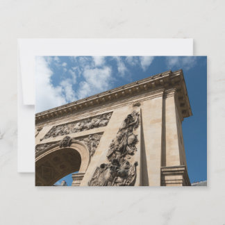 Porte Saint-Denis: Parisian Triumph Under Blue Ski Postcard