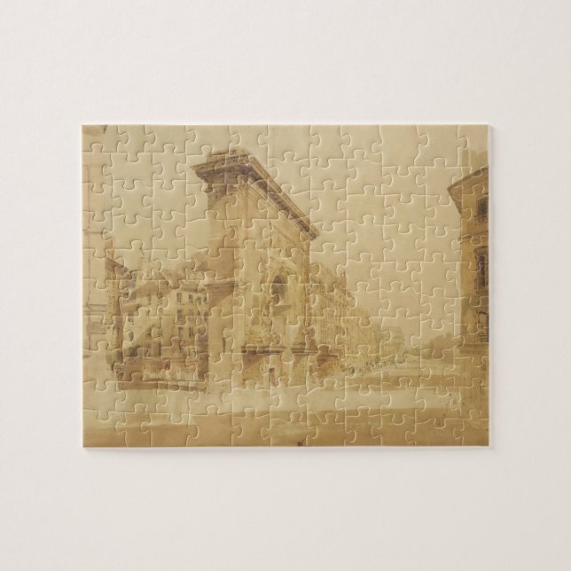 Porte St Denis, Paris (w/c) Jigsaw Puzzle (Horizontal)