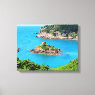 Portelet Bay in Jersey Canvas Print
