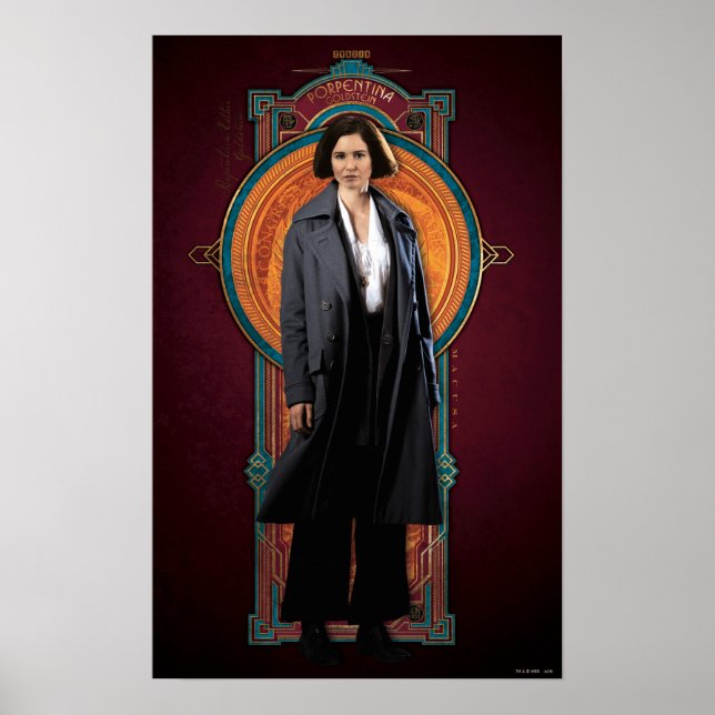 PORTENTINA GOLDSTEIN™ Art Deco Panel Poster (Front)