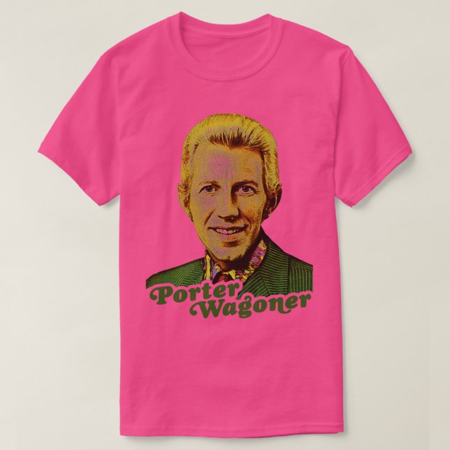 Porter Wagoner Retro Country Singer Fan Tribute T-Shirt (Design Front)