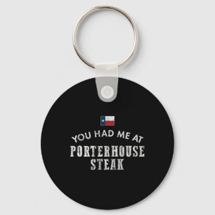Porterhouse Steak Rare Medium Dinner Texas Beef Gr Key Ring