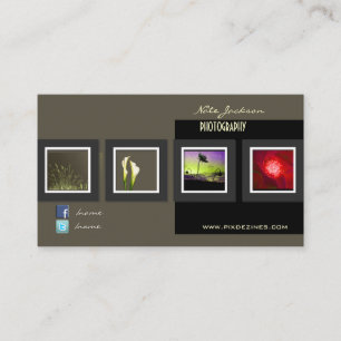 Portfolio business cards photos template