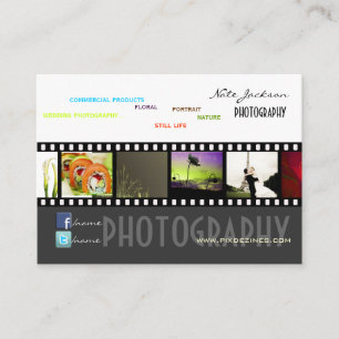 Portfolio business cards photos template