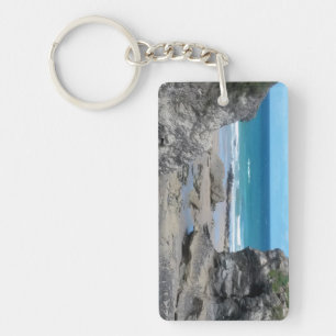 Porth Beach Newquay Cornwall Photograph Key Ring