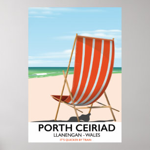 Porth Ceiriad Wales Beach Poster