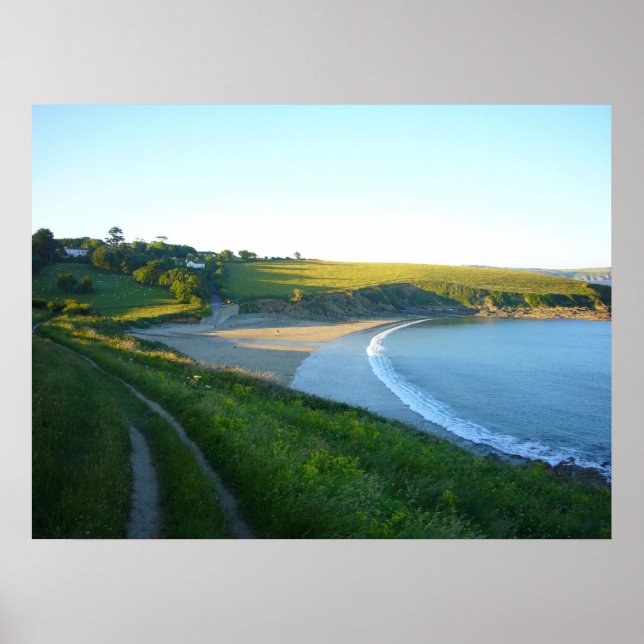 Porthcurnick Beach Poster (Front)