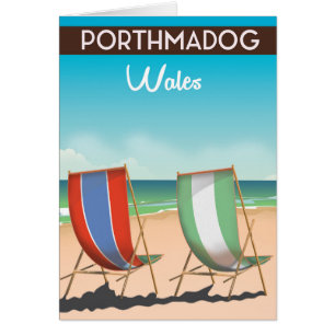 Porthmadog, Wales, welsh, travel poster print.
