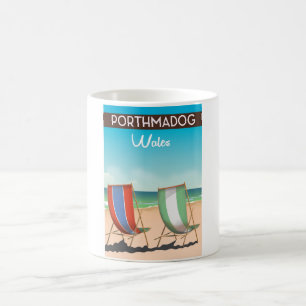 Porthmadog, Wales, welsh, travel poster print. Coffee Mug