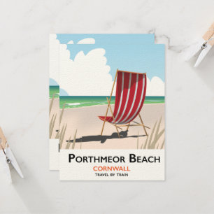Porthmeor Beach beach travel poster