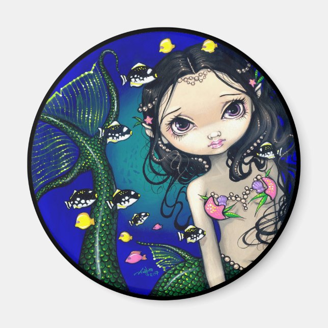 "Porthole Mermaid" Magnet (Front)