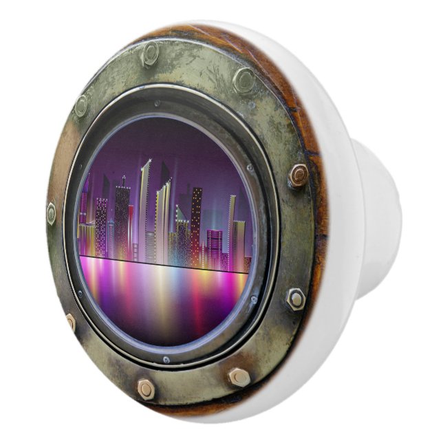 Porthole Scene Drawer Knobs (Right)