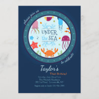 Porthole to the Sea Invitation