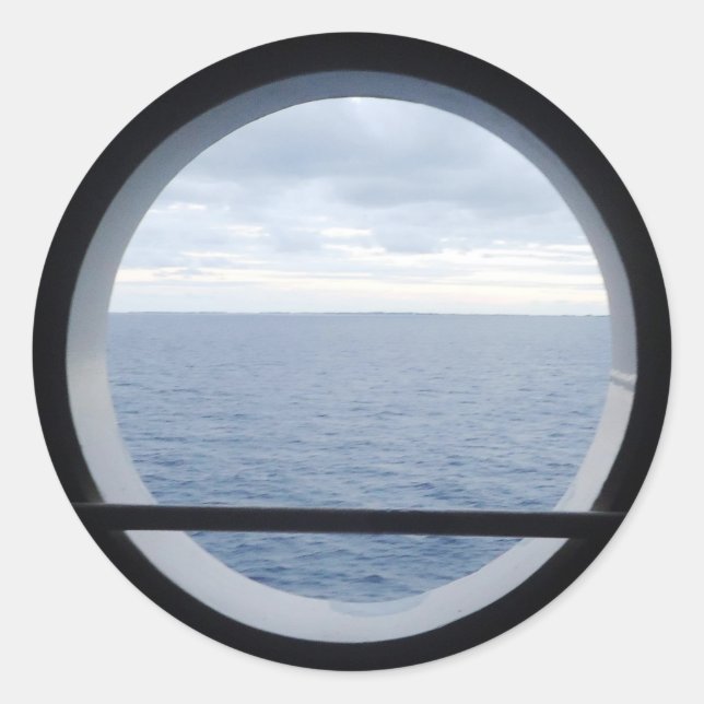 Porthole View Classic Round Sticker (Front)