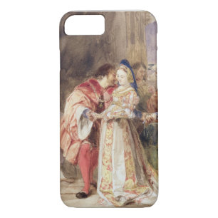 Portia and Bassanio, c.1826 (w/c, brown ink, bodyc iPhone 8/7 Case