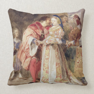 Portia and Bassanio, c.1826 (w/c, brown ink, bodyc Cushion