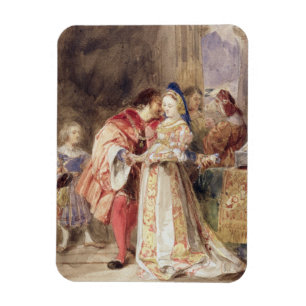 Portia and Bassanio, c.1826 (w/c, brown ink, bodyc Magnet