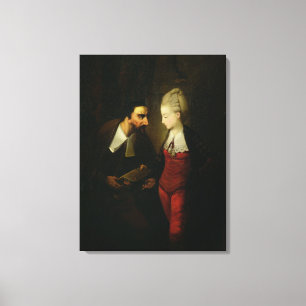 Portia and Shylock from 'The Merchant of Venice' A Canvas Print