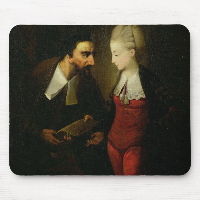 Portia and Shylock from 'The Merchant of Venice' A Mouse Mat (Front)