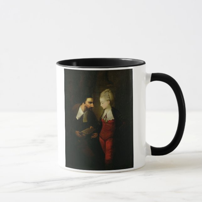 Portia and Shylock from 'The Merchant of Venice' A Mug (Right)