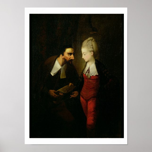Portia and Shylock from 'The Merchant of Venice' A Poster (Front)