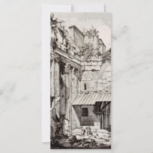 Portico of Octavia Rome Black and White Art