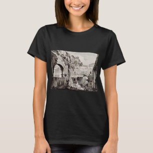Portico of Octavia Rome Black and White Art T-Shirt