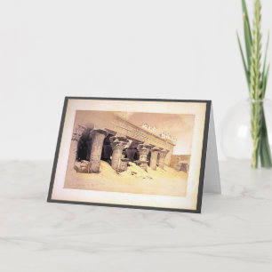 Portico of the Temple of Edfou Roberts/Haghe Art Card