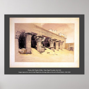 Portico of the Temple of Edfou Roberts/Haghe Art Poster