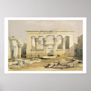 Portico of the Temple of Kalabshah, from "Egypt an Poster