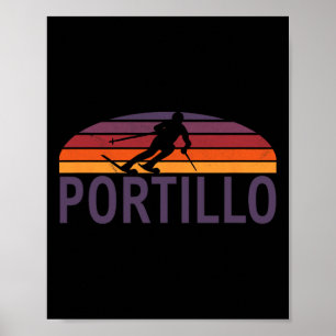 Portillo Chile South America Ski Resort Snowboardi Poster