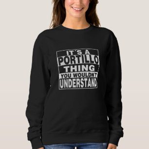 PORTILLO Surname Personalised Gift Sweatshirt