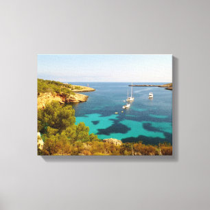 Portinatx Ibiza Coastal Landscape Canvas Print