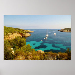 Portinatx Ibiza Coastal Landscape Poster