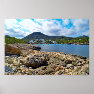 Portinatx Ibiza Coastal Landscape Poster