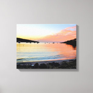 Portinatx Ibiza Sunset Seascape Canvas Print