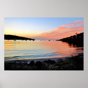 Portinatx Ibiza Sunset Seascape Poster