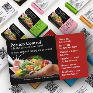 Portion Control Business Cards
