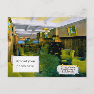 Portion of Lobby Hotel Von Dorn 242 Turk St. San F Postcard