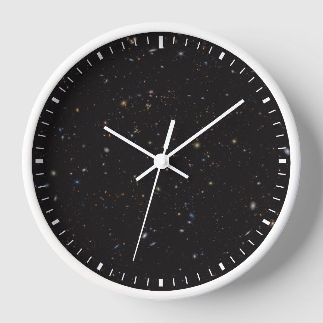 Portion Of Sky With Over 45,000 Galaxies Visible. Clock (Front)