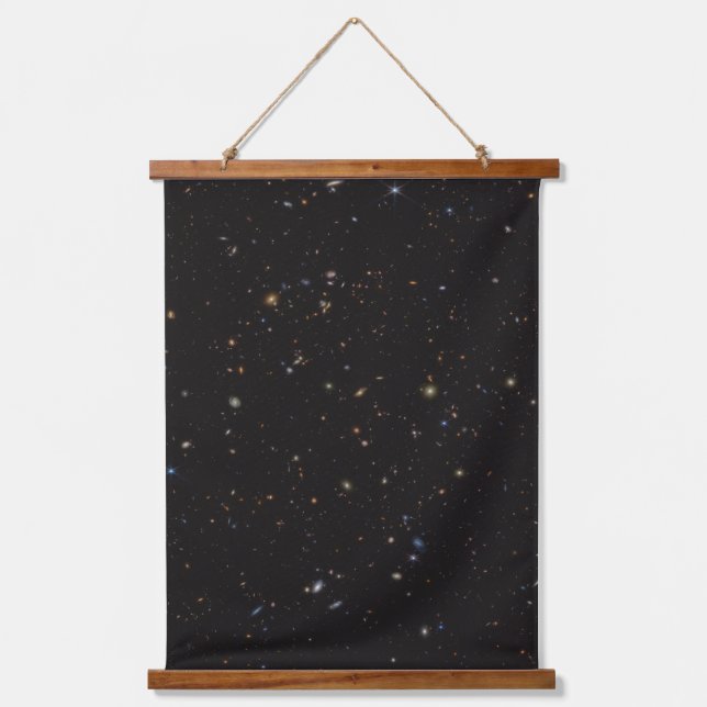 Portion Of Sky With Over 45,000 Galaxies Visible. Hanging Tapestry (Front)