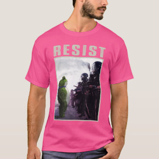 Portland 2025 Resist Portland Frog Protest Art T-Shirt