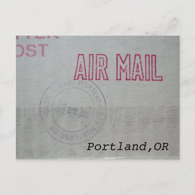 Portland Air Mail Postcard (Front)