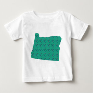 Portland Airport carpet Oregon map Baby T-Shirt